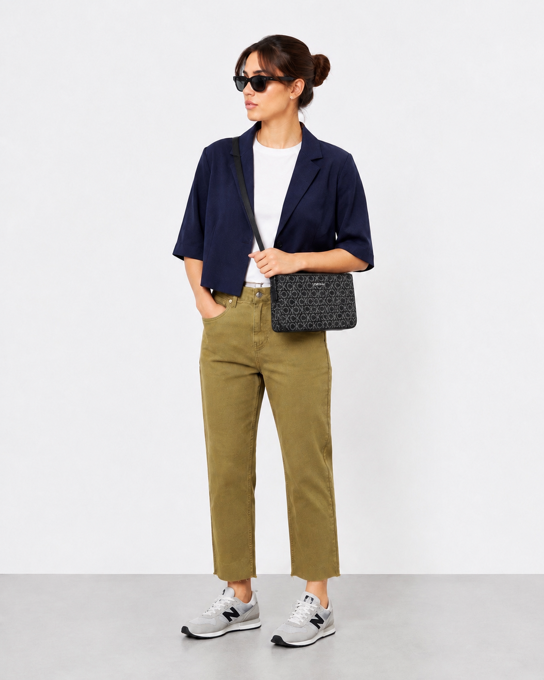 شلوار جین قد ۹۰ سبز zara